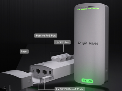 Ruijie RG-EST100-E 2.4GHz Dual-Stream 500m Wireless Bridge – High-Performance Outdoor Connectivity Solution