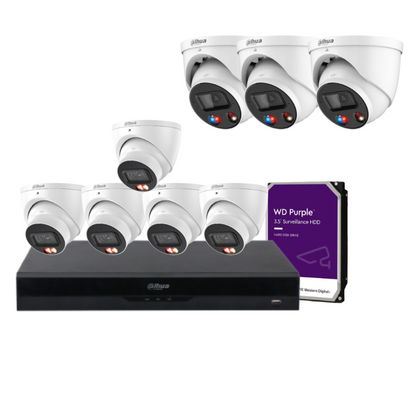 Dahua 6MP CCTV Camera Kit – Up to 8 Cameras | 8-Channel AI NVR + HDD | IPC‑HDW3667EM‑S‑IL‑ANZ & DH‑IPC‑HDW3649H‑AS‑PV‑ANZ‑S2 Cameras | Smart AI Surveillance System