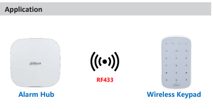 Dahua DHI‑ARK30T‑W2 Wireless Keypad – Secure Multi-User Arm/Disarm Control with Built-In Temperature Sensor, AirShield
