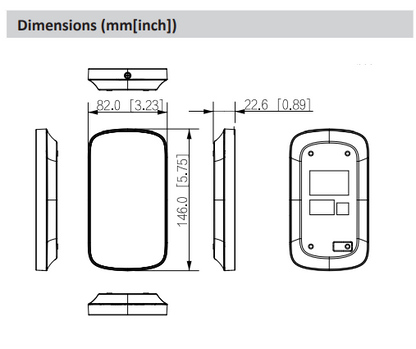 Dahua DHI‑ARK30T‑W2 Wireless Keypad – Secure Multi-User Arm/Disarm Control with Built-In Temperature Sensor, AirShield