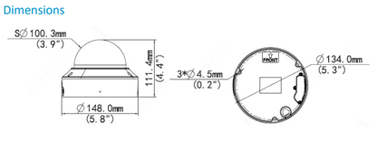 Uniview PRIME-I Series 5MP LightHunter IR Dome Network Camera (IPC3235SB-ADZK-I0) Motorised, 2.7-13.5mm, SD Card, WDR, IR40m, Built-in Mic