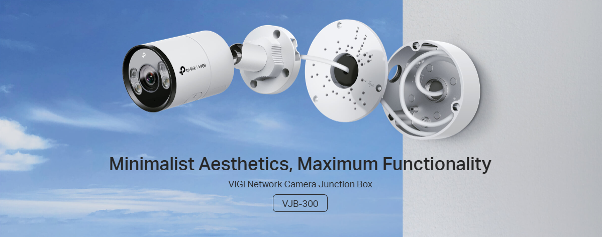 TP-Link VJB-305 VIGI Network Camera Junction Box – Waterproof Aluminum Housing for Neat Cable Management (VJB-305)