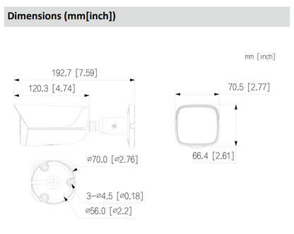 Dahua DH-IPC-HFW3667E-AS-IL-ANZ 6MP Smart Dual Light WizSense Fixed-Focal Bullet Network Camera