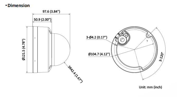 Hikvision DS-2CD2167G3-LIS2UY 6MP Smart Hybrid Light ColorVu Fixed Dome Network Camera with Dual Microphone, IP67, IK10 & NEMA 4X