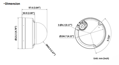 Hikvision DS-2CD2167G3-LIS2UY 6MP Smart Hybrid Light ColorVu Fixed Dome Network Camera with Dual Microphone, IP67, IK10 & NEMA 4X