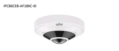 Uniview IPC86CEB-AF18KC-I0 12MP Ultra HD Fisheye Dome IP Camera – 360° Panoramic View, IR Night Vision, IK10 Vandal Resistant, IP67 Outdoor Rated, Two-Way Audio