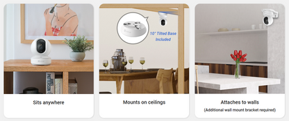 EZVIZ TY1 Pro 2K⁺ Type-C Pan & Tilt Smart Home Camera 4MP Indoor Wi-Fi Camera with Smart Human Detection, Auto-Zoom Tracking, Two-Way Calling & 512GB MicroSD Support