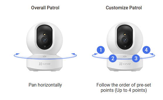 EZVIZ TY1 Pro 3K Type-C Pan & Tilt Smart Home Camera Indoor Wi-Fi Camera with 3K Resolution, Smart Human Detection, Auto-Zoom Tracking, Colour Night Vision & 512GB MicroSD Support