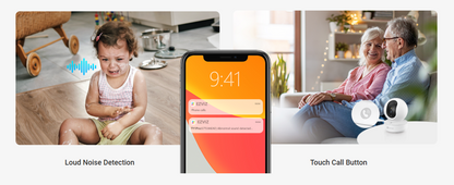 EZVIZ TY1 Pro 3K Type-C Pan & Tilt Smart Home Camera Indoor Wi-Fi Camera with 3K Resolution, Smart Human Detection, Auto-Zoom Tracking, Colour Night Vision & 512GB MicroSD Support