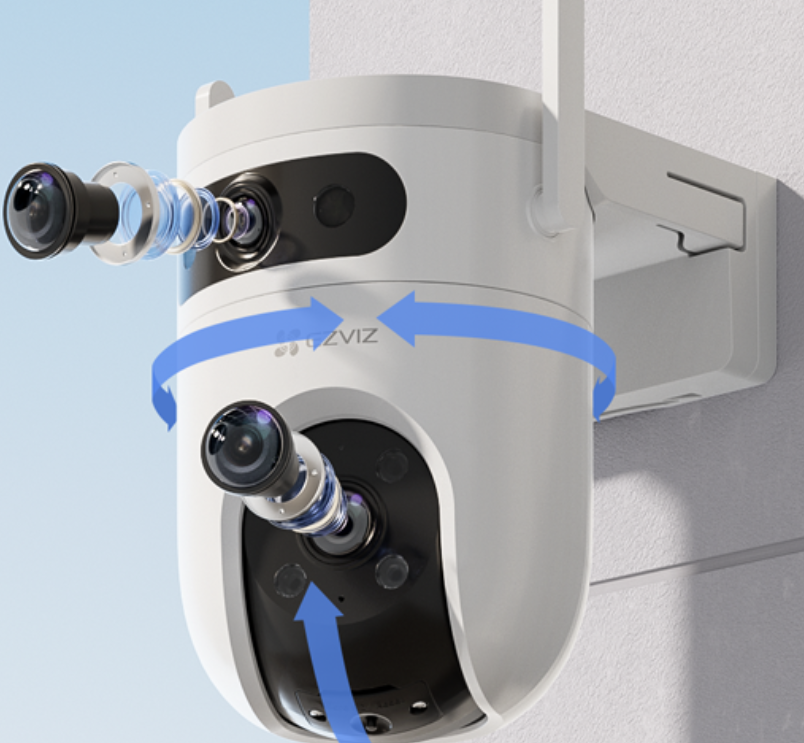 EZVIZ H9c Dual 2K Dual-Lens Pan & Tilt Wi-Fi Camera – Smart All-Round Home Security with AI Detection – Dual‑Lens 360°