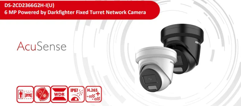 Hikvision 6MP Custom CCTV Kit – Up to 8 Cameras with DS-2CD2366G2H-IU DarkFighter / DS-2CD2367G3-LIS2UY/SL ColorVu Cameras & 8-Channel PoE NVR /V-Pro Acuseek