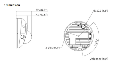 Hikvision DS‑2CD2566G2-I(S) – 6 MP AcuSense Mini Dome Network Camera, EXIR IR, IP67, IK08, Audio & Alarm Interface