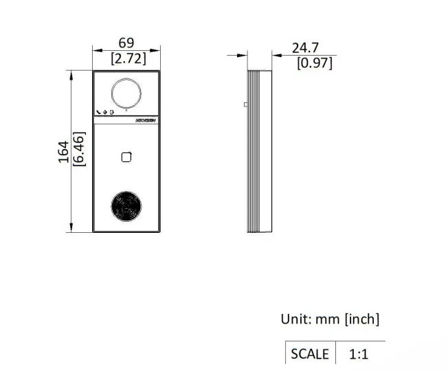 Hikvision DS-KH9510-WTE1(B) + DS-KV6114-WBE1 IP Video Intercom Kit – 10.1” Indoor Station with 4MP Smart Access Door Station (Intercom Kit)