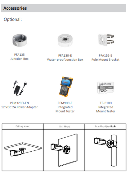 Dahua DH-IPC-HFW3849T1-AS-PV-PRO-ANZ 8MP TiOC Wizcolor 4K Smart Dual Light Bullet Camera | Active Deterrence | WizSense AI | IP67 | PoE+ | SMD 4.0 | ANZ Model