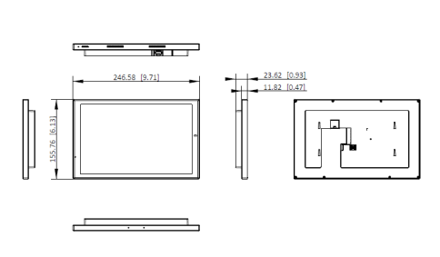 DS-KH9570-WTE1/S – Hikvision 9 Series 10.1" Android Video Intercom room station with Wi-Fi 6 & PoE