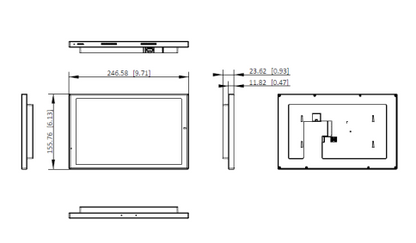 DS-KH9570-WTE1/S – Hikvision 9 Series 10.1" Android Video Intercom room station with Wi-Fi 6 & PoE