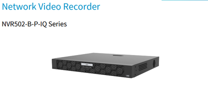 Uniview NVR502-16B-P16-IQ 16 Channel PoE Network Video Recorder 4K HDMI Ultra265 | 16MP Recording | 16-Port PoE | 2×SATA up to 16TB Each | No HDD