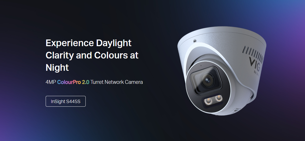 TP-Link VIGI InSight S445S 4MP ColourPro 2.0 Turret Network Camera – AI-ISP Low-Light Colour Night Vision, IP67, PoE, Two-Way Audio