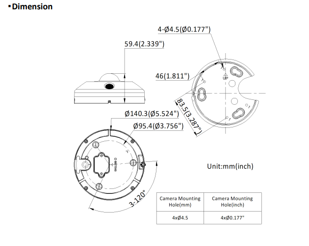 Hikvision DS-2CD63C5G1-IVS 12MP DeepinView IR Fisheye Network Camera with 360° Panoramic View, Heatmap, Two-Way Audio, IP67 & IK10