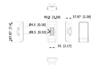 Hikvision DS-3WF1000-EI-2N 2.4GHz 300Mbps 1KM Wireless Bridge Kit with Dual 2×2 MIMO Antennas, Plug & Play Setup, IP55 Protection & PoE Support
