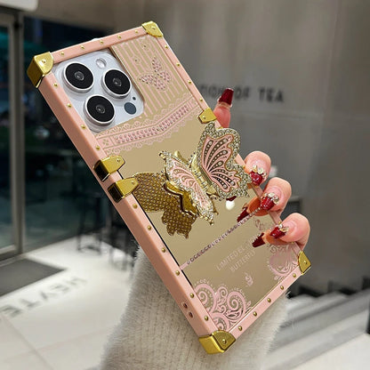 iPhone Shockproof Diamond Butterfly Case