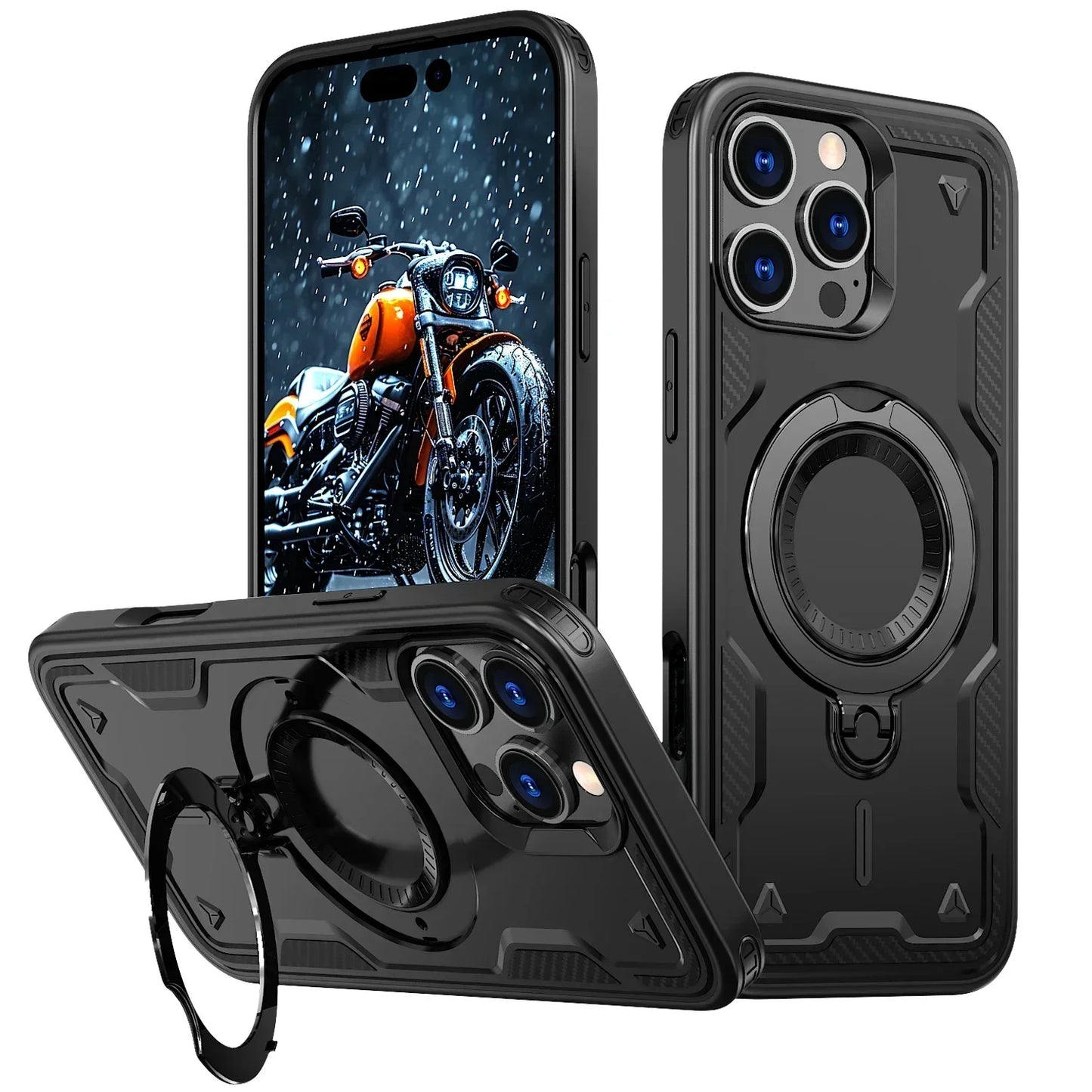 iPhone MagSafe Shockproof Ring Holder Case