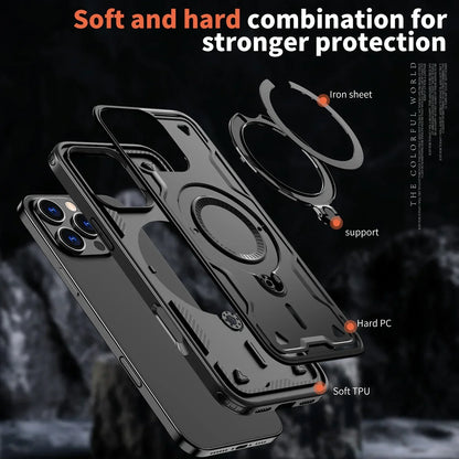 iPhone MagSafe Shockproof Ring Holder Case