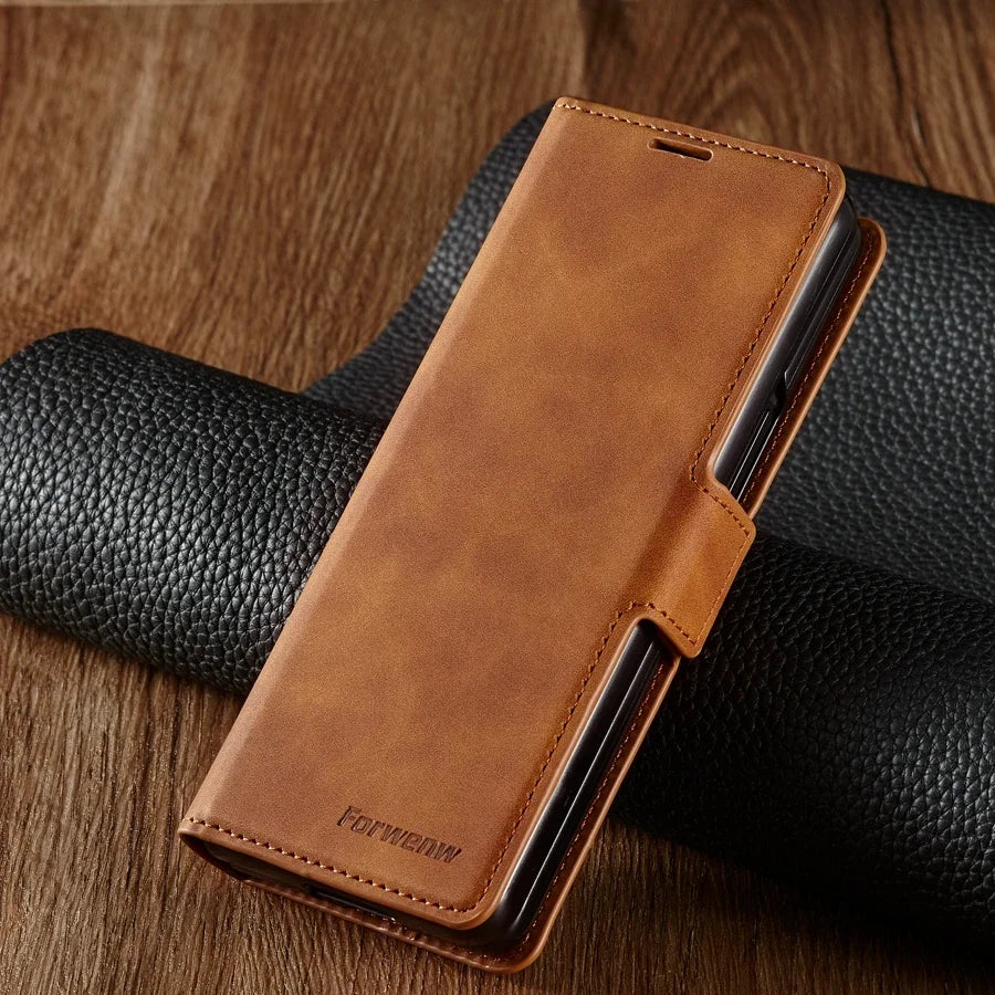 PU Leather Samsung Z Fold Wallet Case