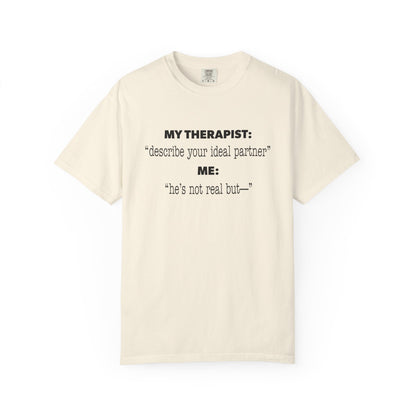 Funny Yumejoshi T-Shirt He's Not Real But Comfort Character Tee Self Shipper Yumeship Gift