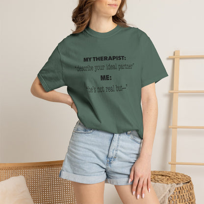 Funny Yumejoshi T-Shirt He's Not Real But Comfort Character Tee Self Shipper Yumeship Gift