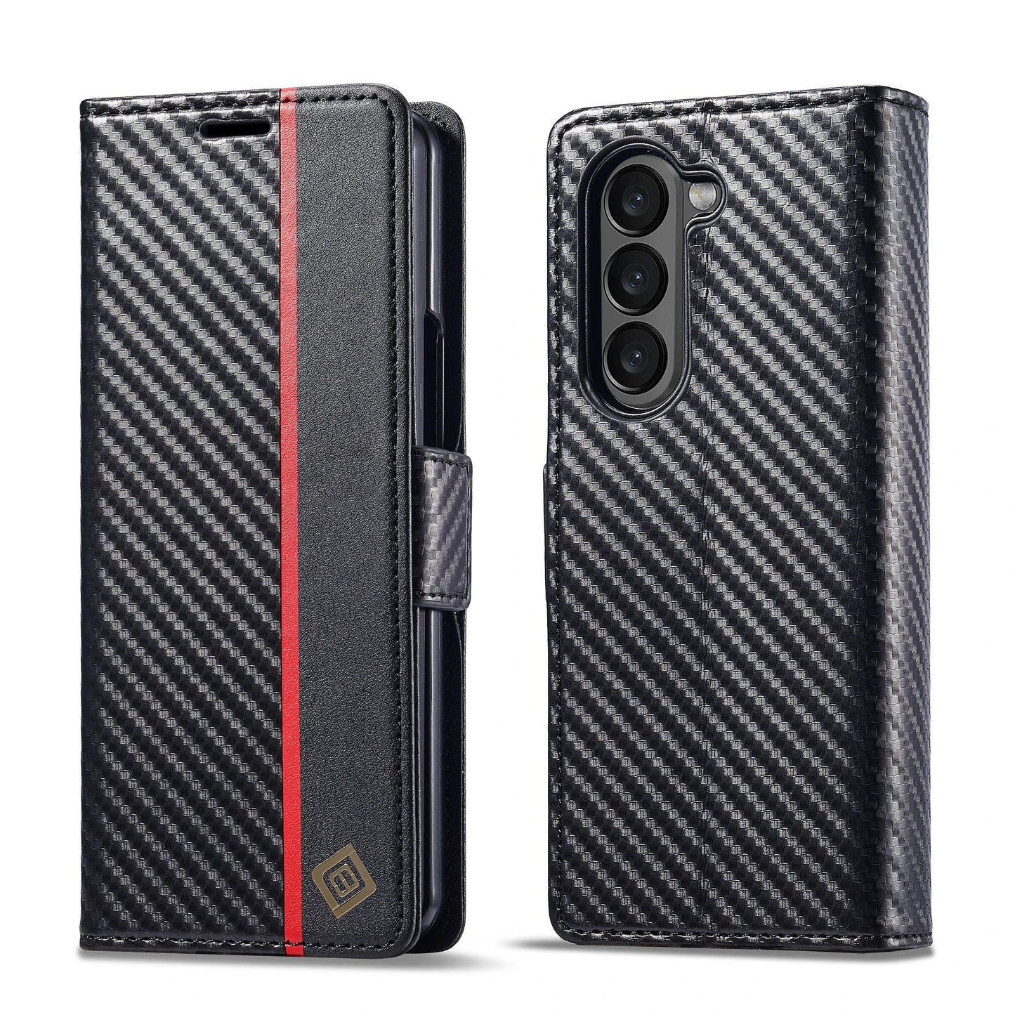 Samsung Z Fold Carbon Fiber Wallet Case