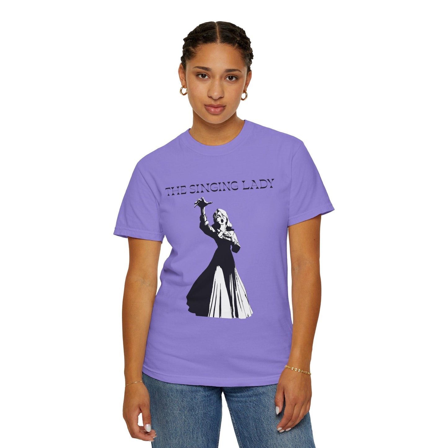 The Singing Lady T-Shirt — Vintage Silhouette Music Tee