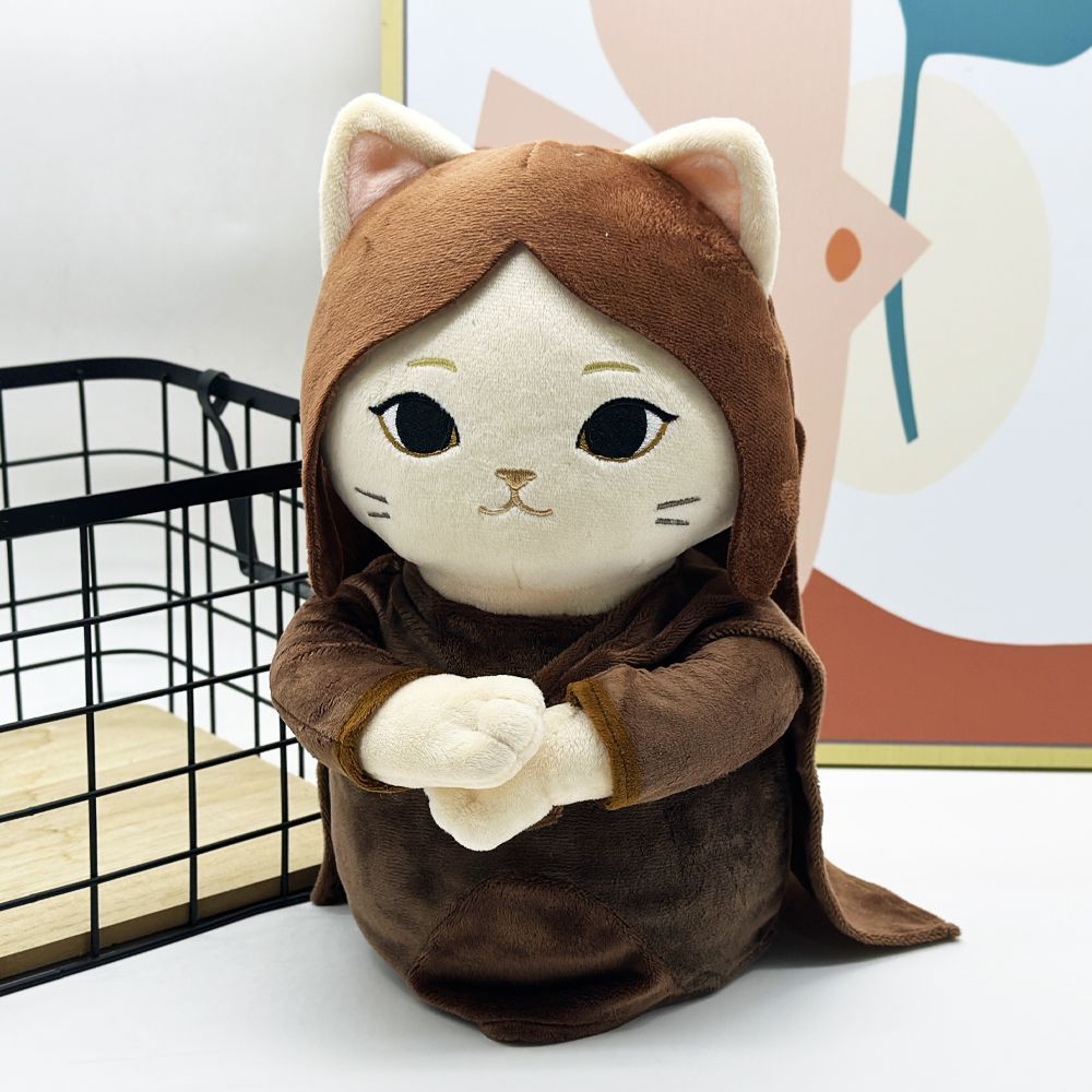 Meow-Na Lisa Plush  Meme Plush Viral Internet Meme Handmade Plush 29cm