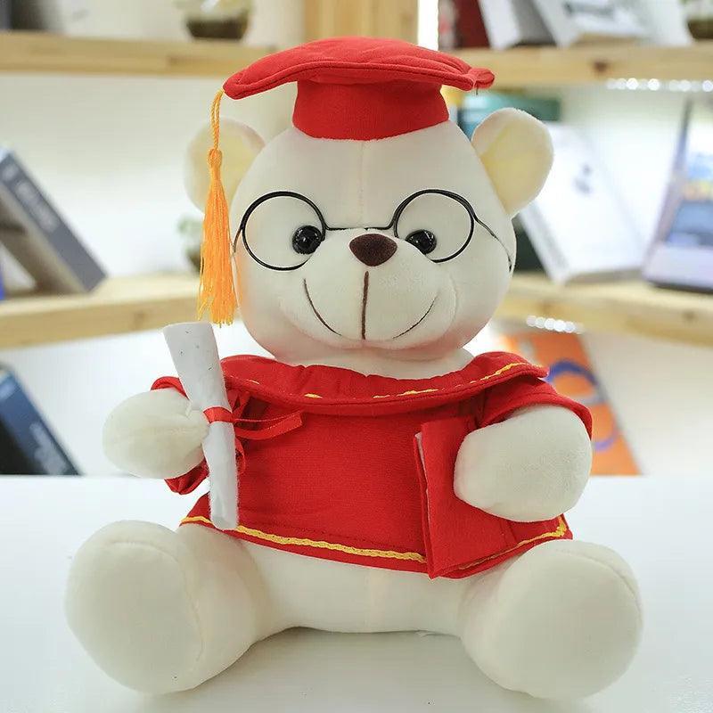 Graduate Dr. Bear Plush Graduation Teddy Bear Keepsake Gift with Cap & Diploma