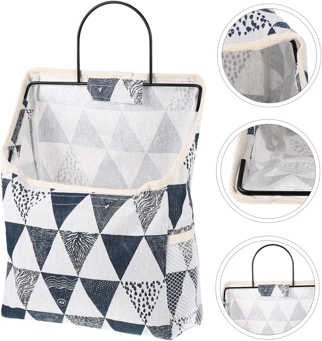 Single pocket wall hanging fabric organizer, durable and space-saving design, perfect for bedroom, dorm, bathroom and office storage.Ideal for students, organizers and homeowners