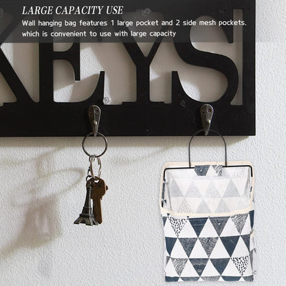 Single pocket wall hanging fabric organizer, durable and space-saving design, perfect for bedroom, dorm, bathroom and office storage.Ideal for students, organizers and homeowners