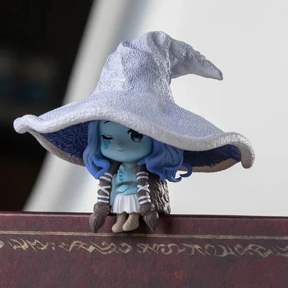 Mystical Witch Figurine Collectible - 7cm Handmade Fantasy Character Action Figure Doll