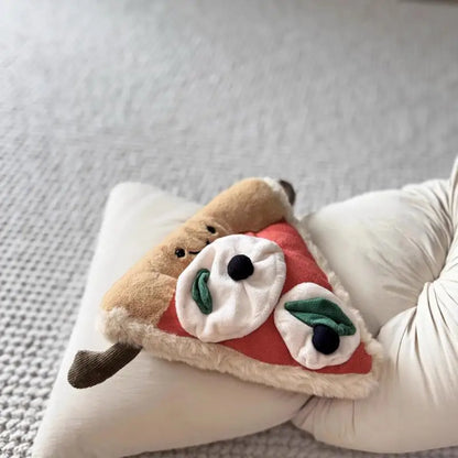 13cm Kawaii Pizza Plush  Soft Mini Food Pillow Toy for Kids & Decor