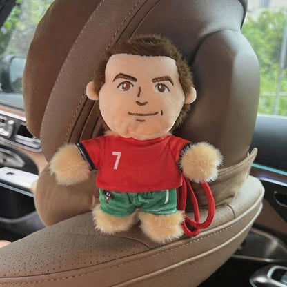 Football Legend Plush - Number 7 Jersey Stuffed Toy Top Goal Scorer Handmade Plush 18cm
