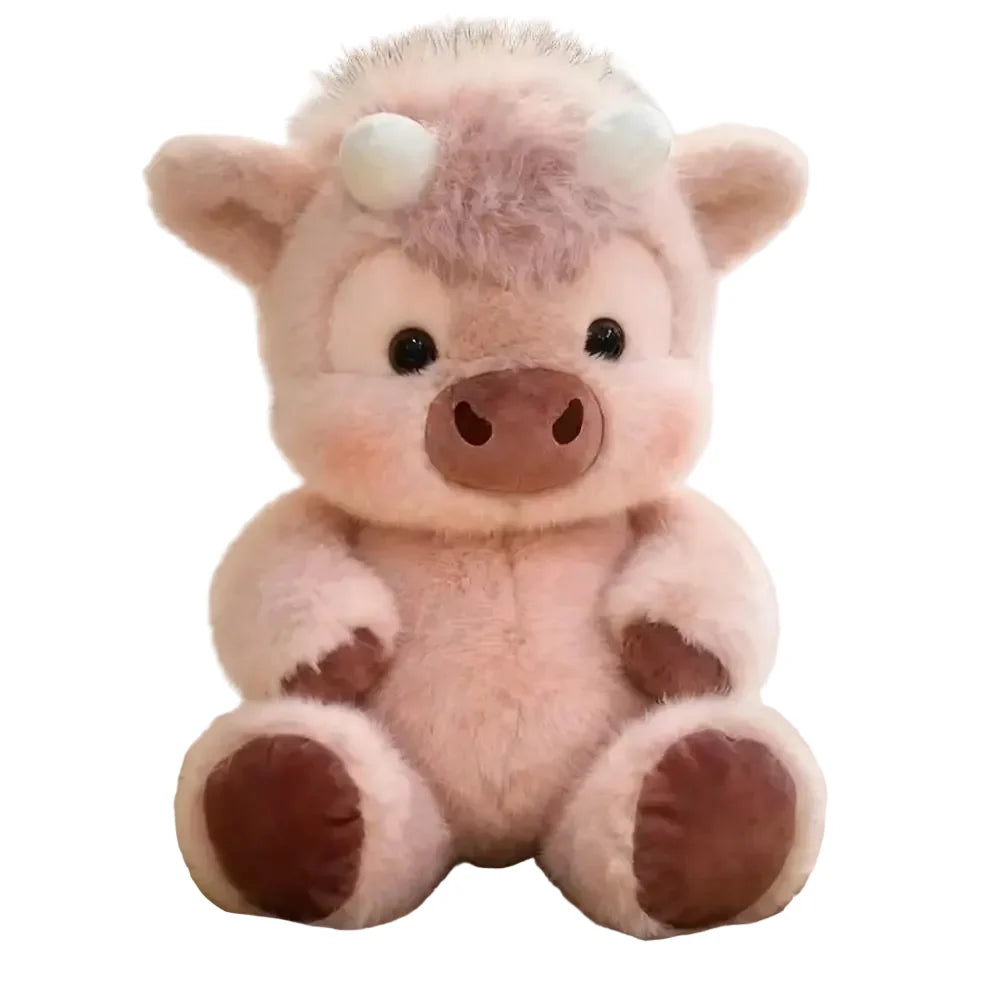 Reversible 45cm Cute Cow Plush - Soft Pig Cow Stuffed Plush Toy for Kids & Adults