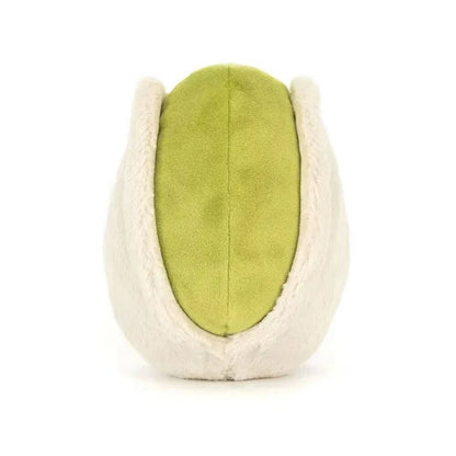 Happy Nut Pistachio Plush 12cm - Soft Green Nut Stuffed Toy