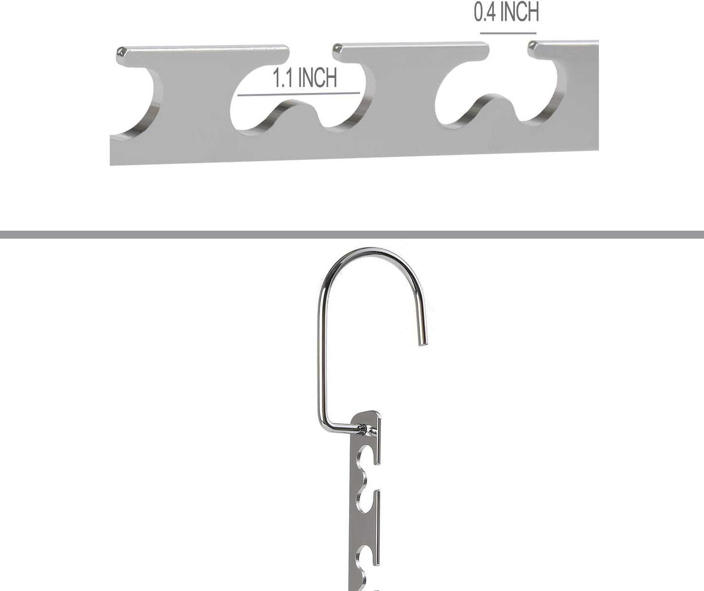 Space Saving Hangers Metal Hanger Magic Cascading Hanger Closet Clothes Organizer(4 Pack)