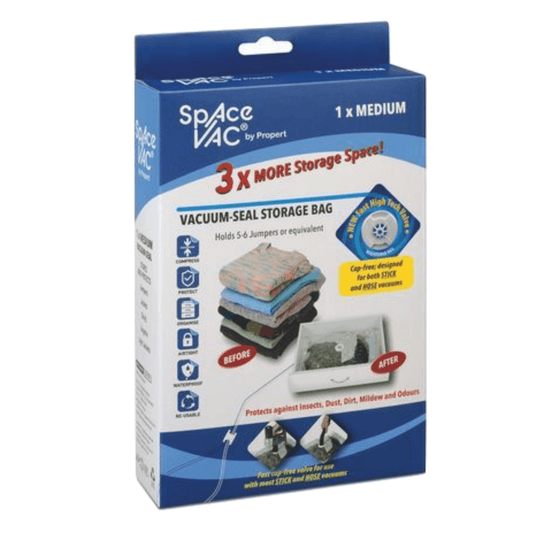 Space VAC by Proper vacuum-seal storage bag, medium size, boxed package