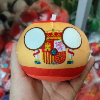 Countryball Plush Flag Plushes Polandball Stuffed Plushies Football Festival Plushies