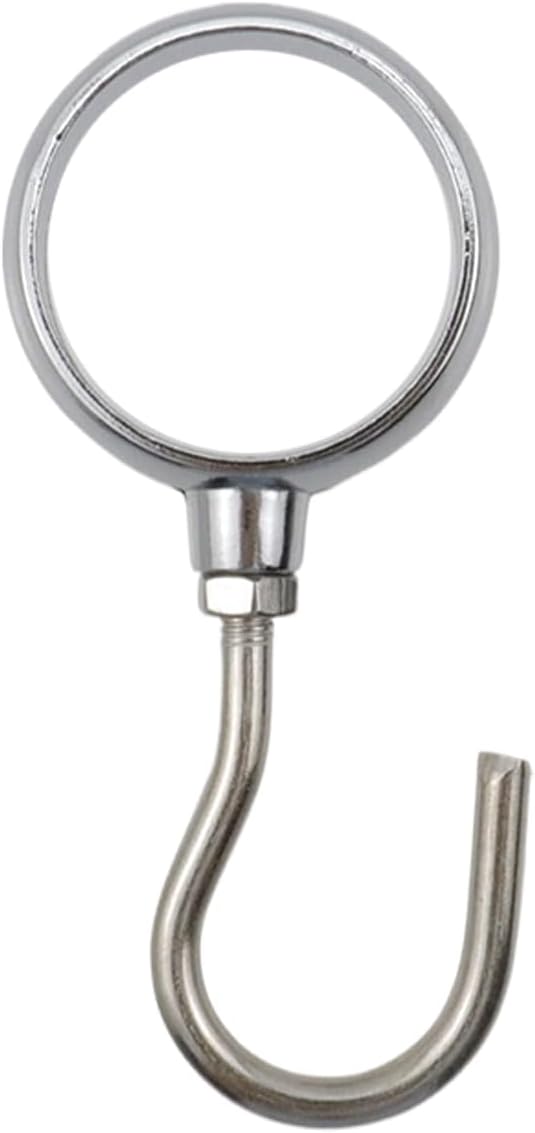Stainless Steel Closet Rod Hook Robe Tube Hook Wardrobe Hooks for Hanging, Fit for32mm/1.26" Dia Rod -10pcs