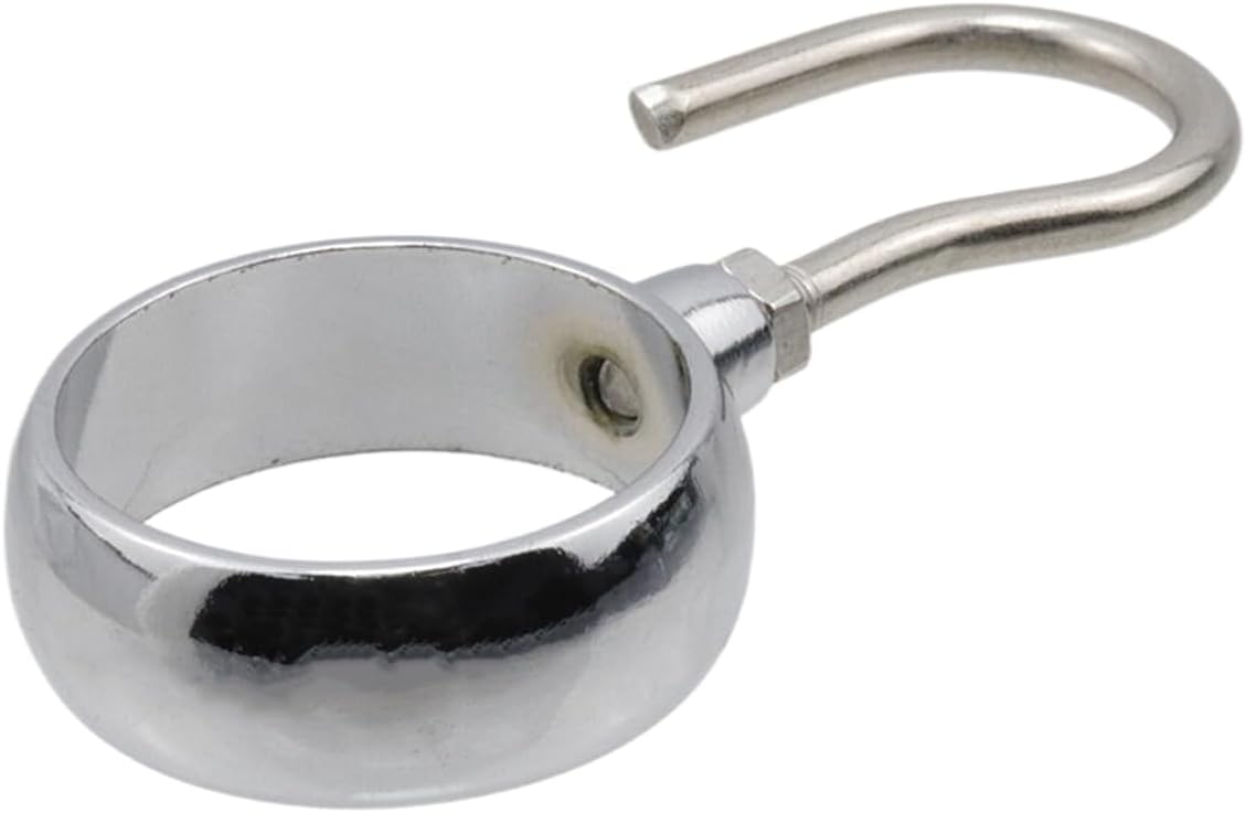 Stainless Steel Closet Rod Hook Robe Tube Hook Wardrobe Hooks for Hanging, Fit for32mm/1.26" Dia Rod -10pcs