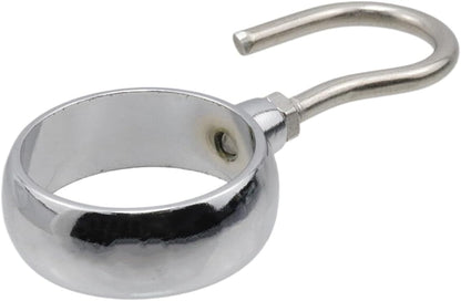 Stainless Steel Closet Rod Hook Robe Tube Hook Wardrobe Hooks for Hanging, Fit for32mm/1.26" Dia Rod -10pcs