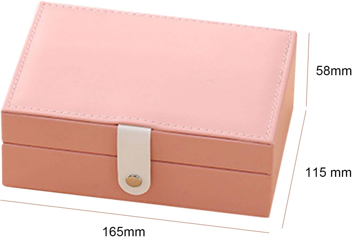 Stylish and Functional PU Leather Jewelry Storage Box for Organized Accessories