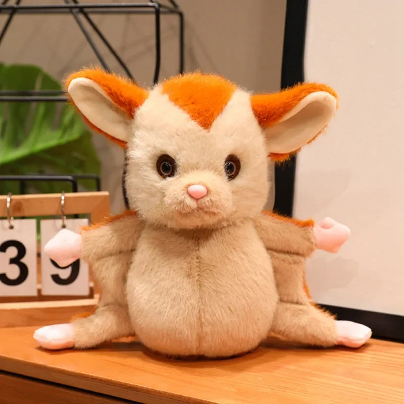 Sugar Glider Plush  Kawaii Glider Stuffed Animal Toy  Marsupial Plush Gift 25cm