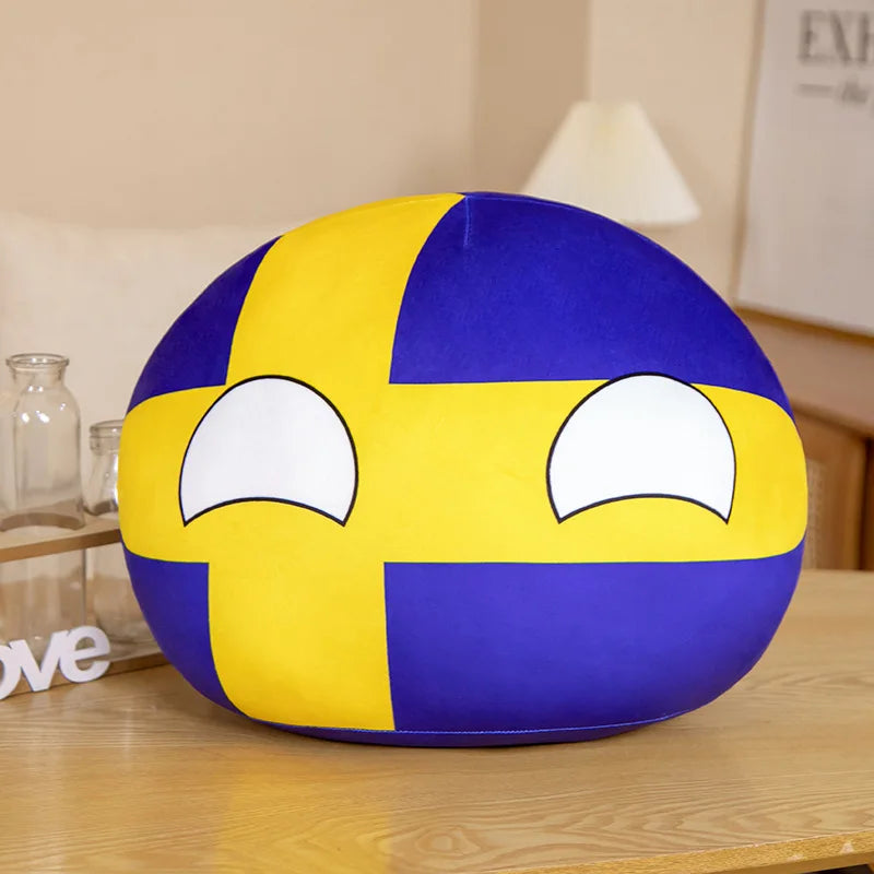 Countryball Plush Flag Plushes Polandball Stuffed Plushies Football Festival Plushies